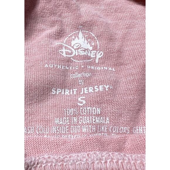 Disney Parks Disneyland Resort Peach Pink Gold Glitter Spirit Jersey Adult Small - Picture 4 of 4